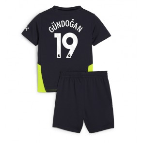 Manchester City Ilkay Gundogan #19 Gostujuci Dres za Dječji 2024-25 Kratak Rukavima (+ kratke hlače)